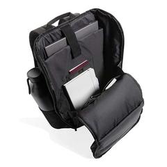 Vue Sac à dos accès facile ordinateur 15." Swiss Peak AWARE™ de couleur noir| Krokrodeal