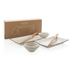Vue Set à sushi pour 2 personnes Ukiyo de couleur blanc| Krokrodeal