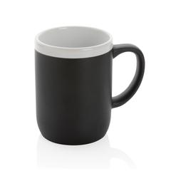 Vue Mug en céramique avec bord blanc de couleur blanc| Krokrodeal