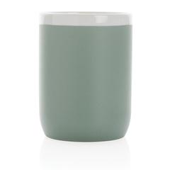 Vue Mug en céramique avec bord blanc de couleur vert| Krokrodeal