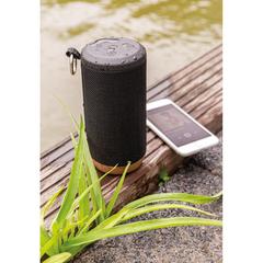 Vue Enceinte en liège 10W Baia de couleur noir| Krokrodeal