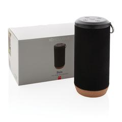 Vue Enceinte en liège 10W Baia de couleur noir| Krokrodeal