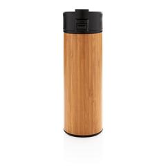 Vue Mug en bambou Bogota de couleur marron| Krokrodeal