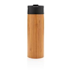 Vue Mug en bambou Bogota de couleur marron| Krokrodeal