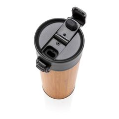 Vue Mug en bambou Bogota de couleur marron| Krokrodeal