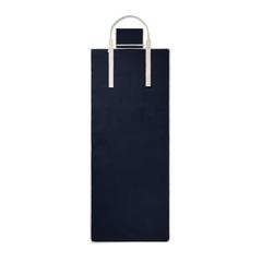 Vue VINGA Tapis de plage en toile recyclée AWARE™ Volonne de couleur bleu| Krokrodeal