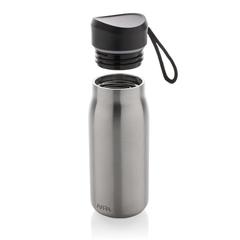Vue Mini bouteille de voyage 150ml en acier RCS Avira Ain de couleur gris| Krokrodeal