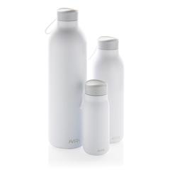Vue Mini bouteille de voyage 150ml en acier RCS Avira Ain de couleur blanc| Krokrodeal