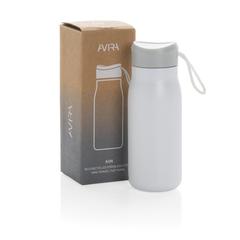 Vue Mini bouteille de voyage 150ml en acier RCS Avira Ain de couleur blanc| Krokrodeal