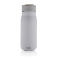 Vue Mini bouteille de voyage 150ml en acier RCS Avira Ain de couleur blanc| Krokrodeal