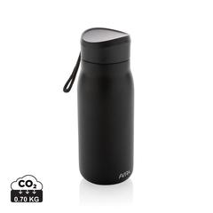 Vue Mini bouteille de voyage 150ml en acier RCS Avira Ain de couleur noir| Krokrodeal