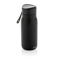 Vue Mini bouteille de voyage 150ml en acier RCS Avira Ain de couleur noir| Krokrodeal