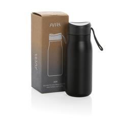 Vue Mini bouteille de voyage 150ml en acier RCS Avira Ain de couleur noir| Krokrodeal