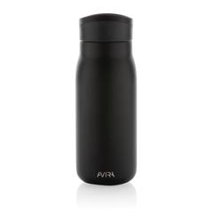 Vue Mini bouteille de voyage 150ml en acier RCS Avira Ain de couleur noir| Krokrodeal
