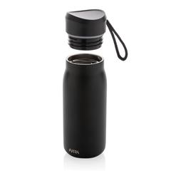 Vue Mini bouteille de voyage 150ml en acier RCS Avira Ain de couleur noir| Krokrodeal