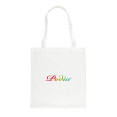 Vue Sac tote en rPET 190T Impact AWARE™ de couleur blanc| Krokrodeal