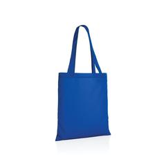 Vue Sac tote en rPET 190T Impact AWARE™ de couleur bleu| Krokrodeal