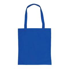 Vue Sac tote en rPET 190T Impact AWARE™ de couleur bleu| Krokrodeal