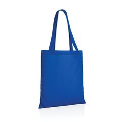 Vue Sac tote en rPET 190T Impact AWARE™ de couleur bleu| Krokrodeal