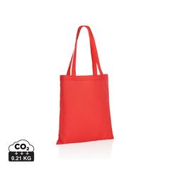 Vue Sac tote en rPET 190T Impact AWARE™ de couleur rouge| Krokrodeal