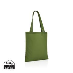 Vue Sac tote en rPET 190T Impact AWARE™ de couleur vert| Krokrodeal