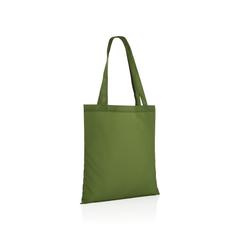 Vue Sac tote en rPET 190T Impact AWARE™ de couleur vert| Krokrodeal