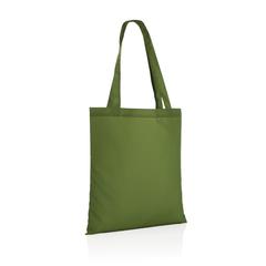 Vue Sac tote en rPET 190T Impact AWARE™ de couleur vert| Krokrodeal