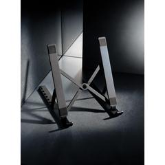 Vue Support ordinateur/tablette en aluminium recyclé RCS Terra de couleur gris| Krokrodeal
