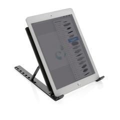 Vue Support ordinateur/tablette en aluminium recyclé RCS Terra de couleur gris| Krokrodeal