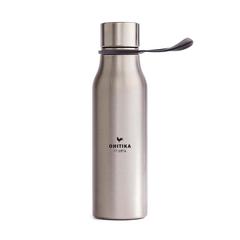 Vue VINGA Bouteille d'eau 550ml en acier Lean de couleur noir| Krokrodeal