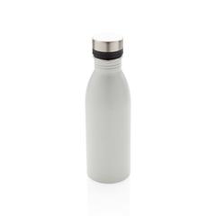 Vue Bouteille Deluxe en acier inoxydable de couleur blanc| Krokrodeal
