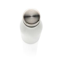 Vue Bouteille Deluxe en acier inoxydable de couleur blanc| Krokrodeal