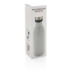 Vue Bouteille Deluxe en acier inoxydable de couleur blanc| Krokrodeal