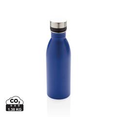 Vue Bouteille Deluxe en acier inoxydable de couleur bleu| Krokrodeal