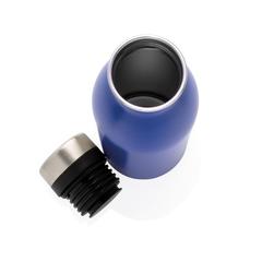 Vue Bouteille Deluxe en acier inoxydable de couleur bleu| Krokrodeal