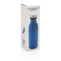 Vue Bouteille Deluxe en acier inoxydable de couleur bleu| Krokrodeal