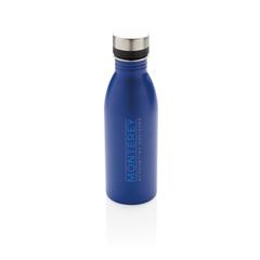 Vue Bouteille Deluxe en acier inoxydable de couleur bleu| Krokrodeal