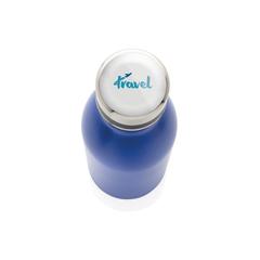 Vue Bouteille Deluxe en acier inoxydable de couleur bleu| Krokrodeal