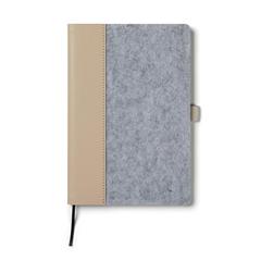 Vue VINGA Carnet en feutre recyclé GRS Albon de couleur gris| Krokrodeal