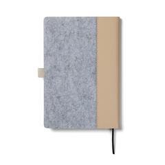 Vue VINGA Carnet en feutre recyclé GRS Albon de couleur gris| Krokrodeal