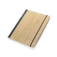 Vue Carnet de notes A5 en bambou Scribe de couleur bleu| Krokrodeal