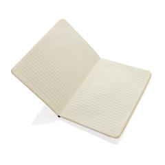 Vue Carnet de notes A5 en bambou Scribe de couleur bleu| Krokrodeal