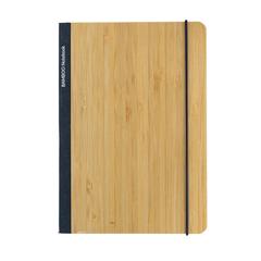 Vue Carnet de notes A5 en bambou Scribe de couleur bleu| Krokrodeal