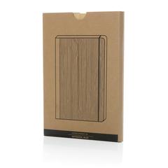 Vue Carnet de notes A5 en bambou Scribe de couleur bleu| Krokrodeal