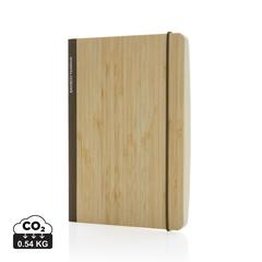 Vue Carnet de notes A5 en bambou Scribe de couleur marron| Krokrodeal