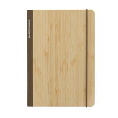 Vue Carnet de notes A5 en bambou Scribe de couleur marron| Krokrodeal