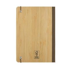 Vue Carnet de notes A5 en bambou Scribe de couleur marron| Krokrodeal