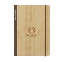 Vue Carnet de notes A5 en bambou Scribe de couleur marron| Krokrodeal