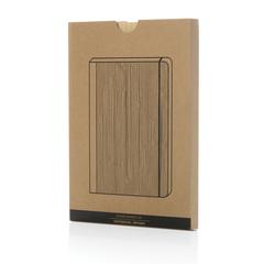 Vue Carnet de notes A5 en bambou Scribe de couleur marron| Krokrodeal