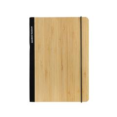 Vue Carnet de notes A5 en bambou Scribe de couleur noir| Krokrodeal